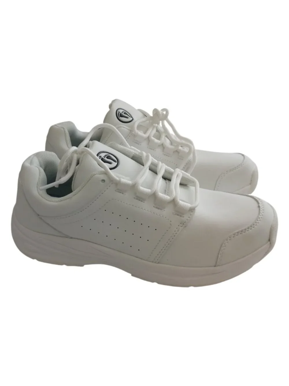 Comfort Wear Stride Cushion Sneaker Shoes Size 8 White Excellent Condition